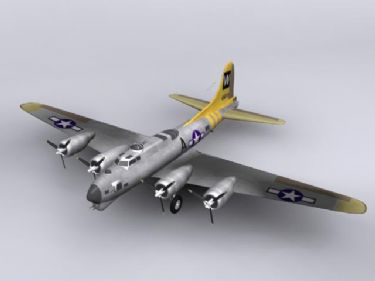B-17 Flying Fortress bomber model
