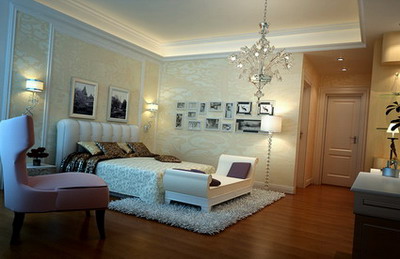 Home Interior Design: Elegant Bedroom 3Ds Max Model