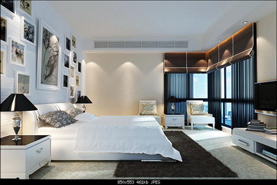 Interior Design Model: Bright and Spacious Bedroom