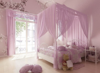 Home Interior Design: Pink Theme Bedroom