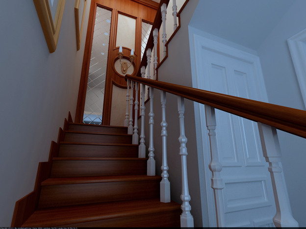 Woodern Staircase Design Model
