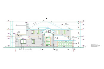 Modern style villa construction plans-5