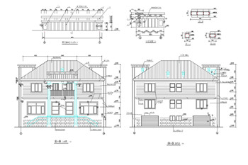 Modern style villa construction plans-4