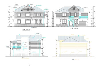 Modern style villa construction plans-3