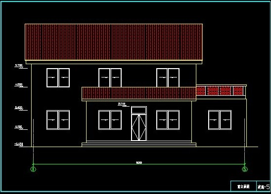 Double-layer villa CAD drawings