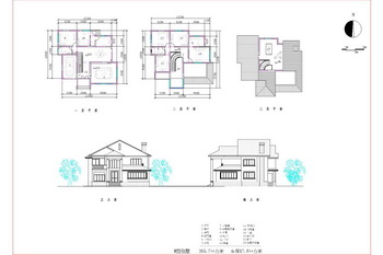 The three-tier lifter villa CAD drawings