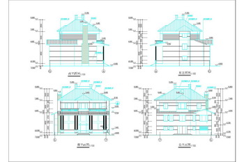 Traditional villa construction drawings