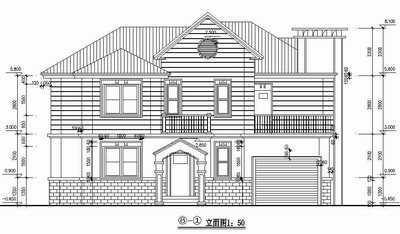 Two-story luxury villa full set CAD drawings