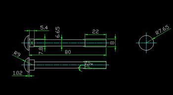 Half round square neck bolts CAD drawings