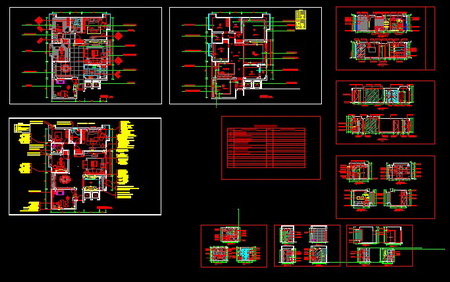 CAD design home decoration plan