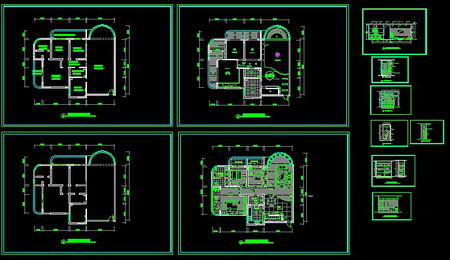 In a simple CAD-style interior decoration plan
