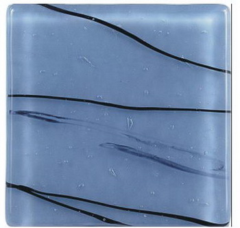 Light blue transparent glass tiles texture